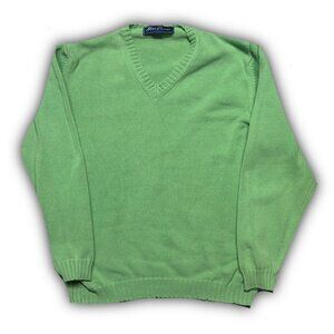 Men's Italian Cotton Green Jumper